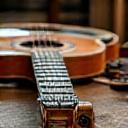 Bancada de luthier com instrumentos em manutenção